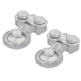 Juego de terminales plomo para bateria poste lateral truper